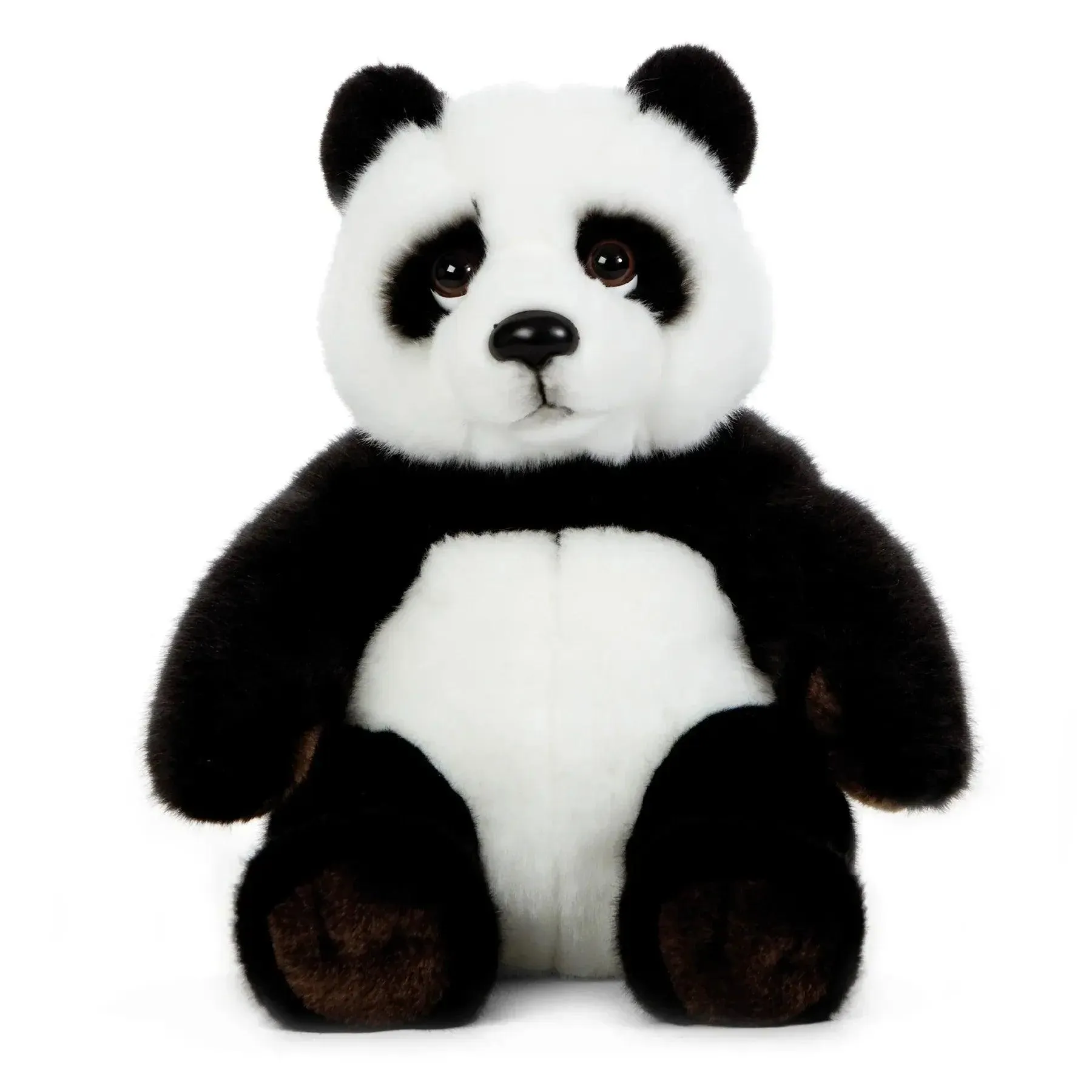 Modernist Sculpture Action Toy LIVING NATURE  Sitting Panda 23cm Soft Toy