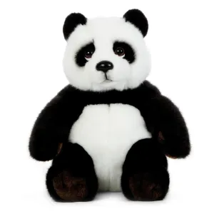 Modernist Sculpture Action Toy LIVING NATURE  Sitting Panda 23cm Soft Toy