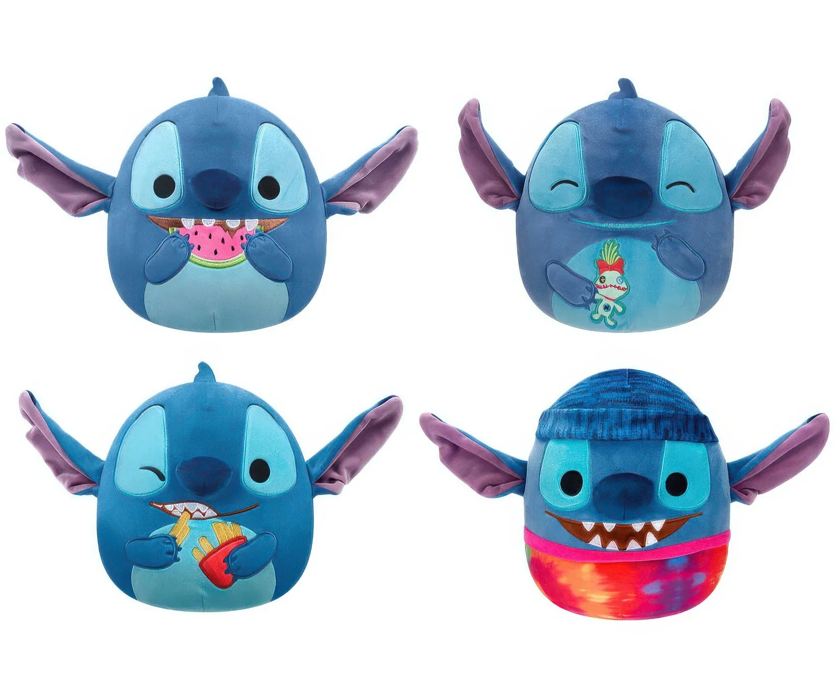 Squishmallows Disney Stitch Plush Toy 20cm - Assorted World Heritage Battle Hero