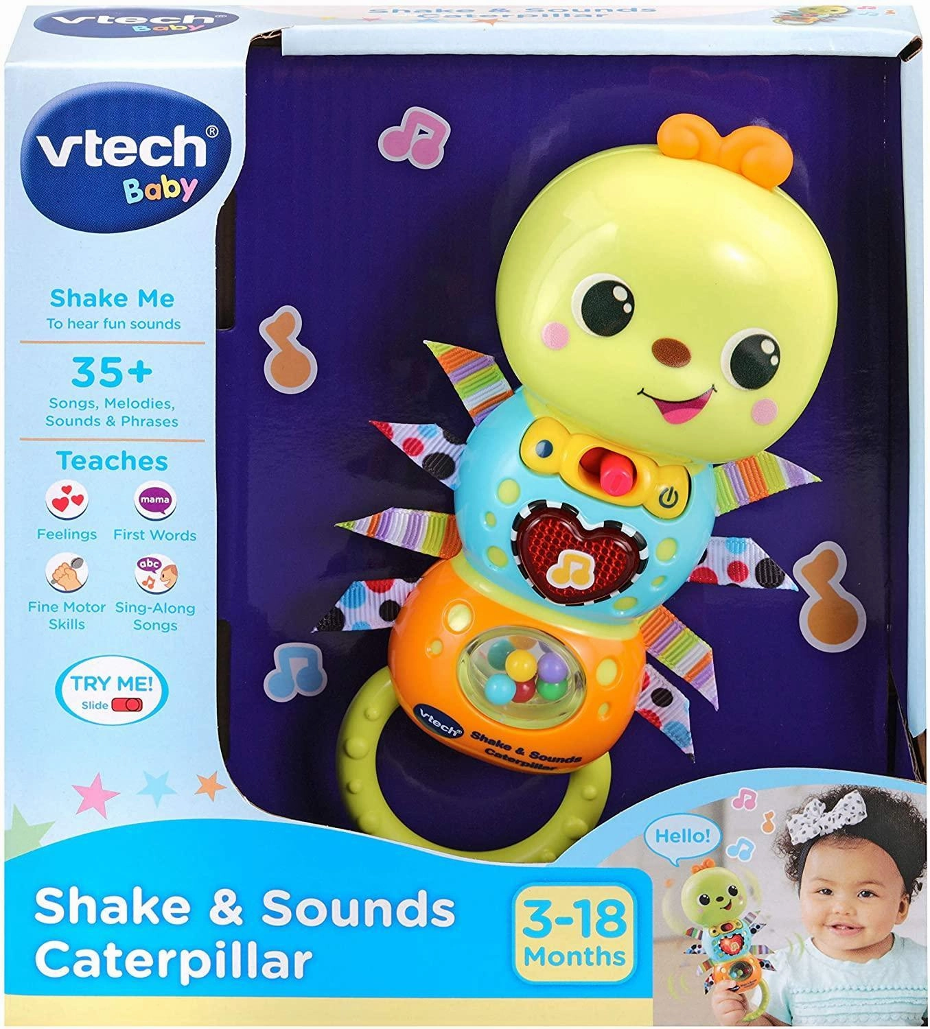 VTech Baby Shake & Sounds Caterpillar Ceiling Hung