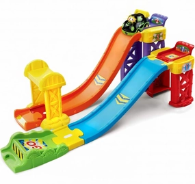 VTech Go! Go! Smart Wheels 3-in-1 Launch and Play Raceway Playset Office Accent