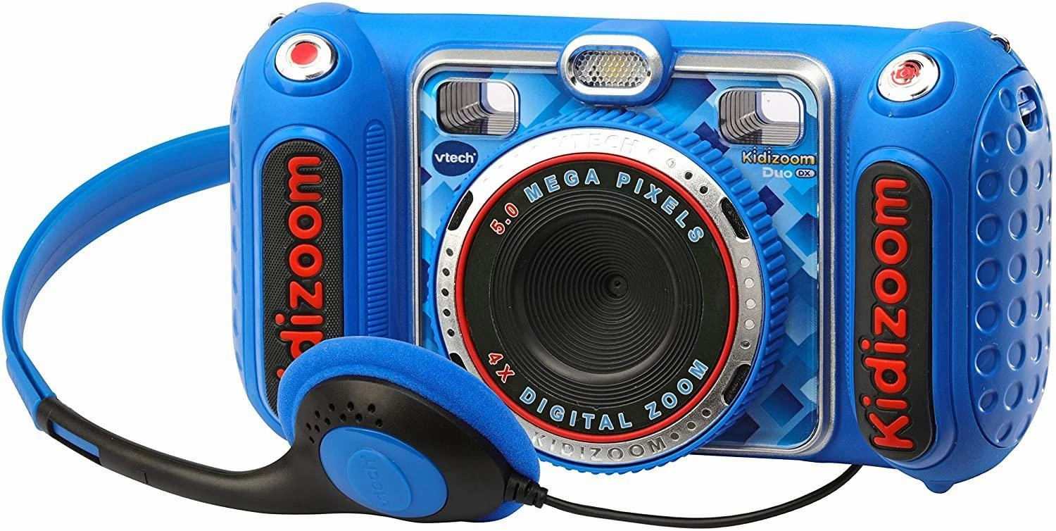 VTech Kidizoom DUO DX Digital Camera - Blue Action Pose
