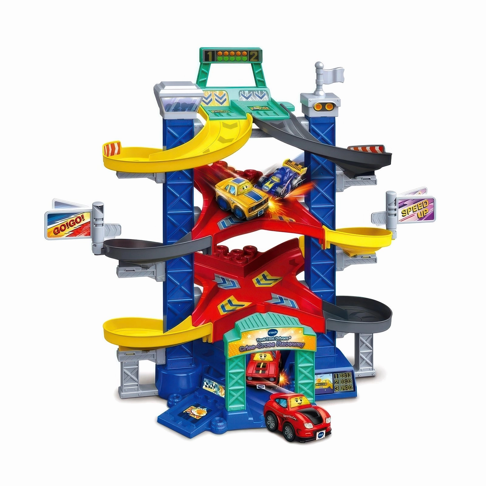 VTech Toot-Toot Drivers Criss-Cross Raceway Playset Summer Toy