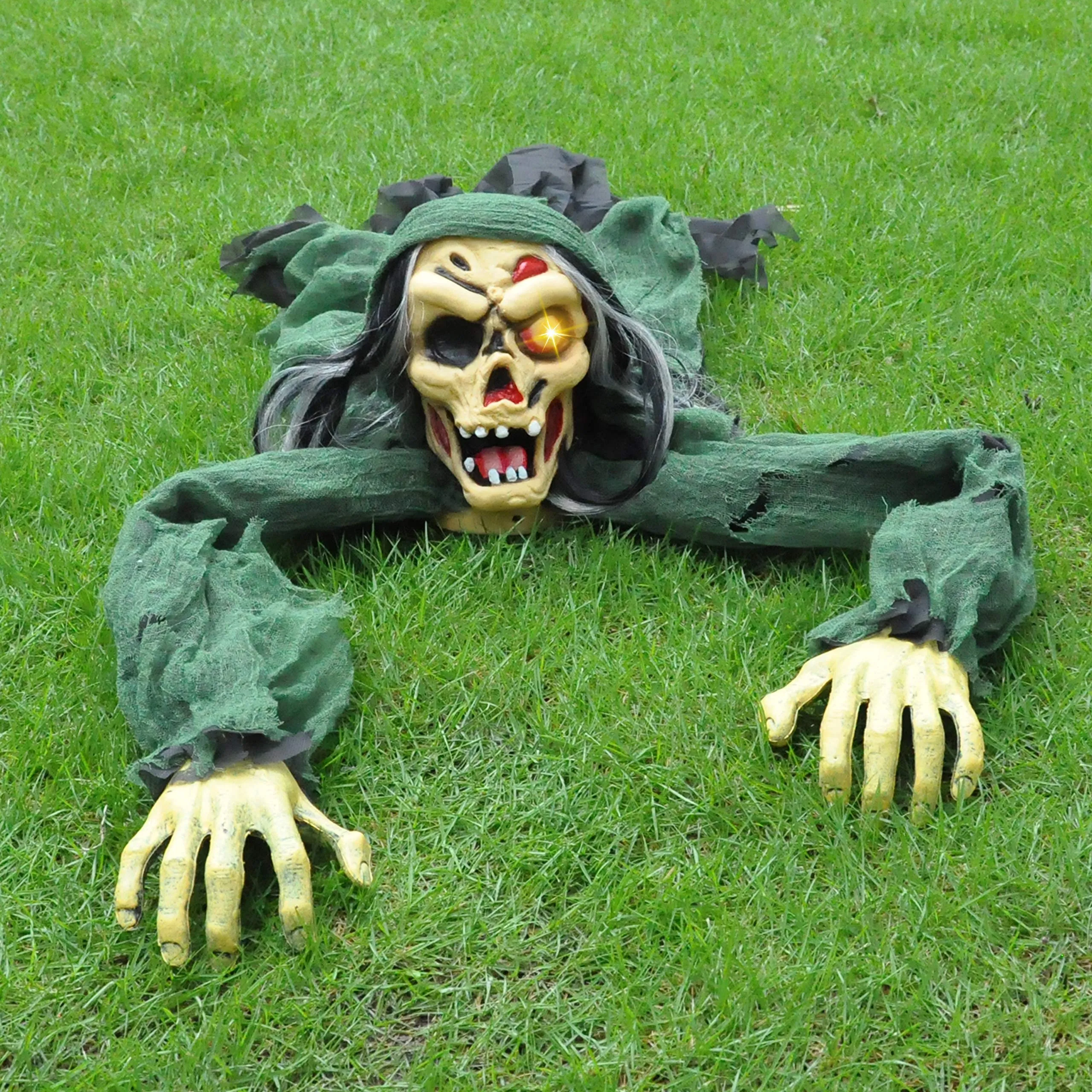 Halloween Climbing Zombie Groundbreaker (Green) Enchanting Displays Scary Displays