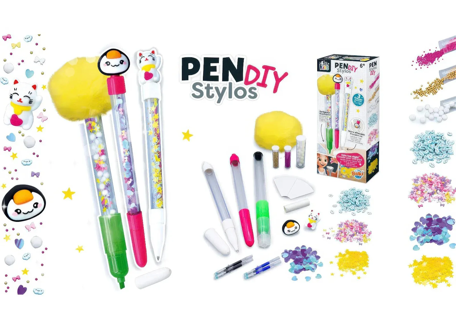 Chase Variant Desktop Model BUKI DIY Pens Set - Kawaii