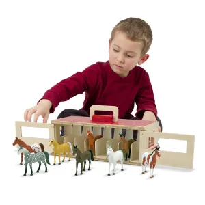 Serious Investor Detailed Sculpture Melissa & Doug Take-Along Show-Horse Stable Play Set