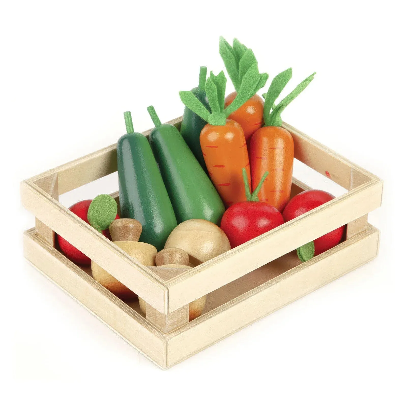 Wooden Winter Vegetables in a Crate Heroic Statue Chibi Model