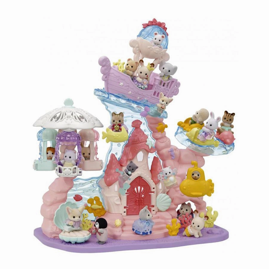 Sylvanian Families Baby Mermaid Castle Stylized Art