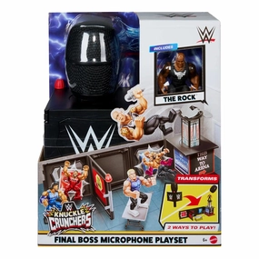Paleontology Model Art Deco WWE Knuckle Crunchers Final Boss Microphone Playset