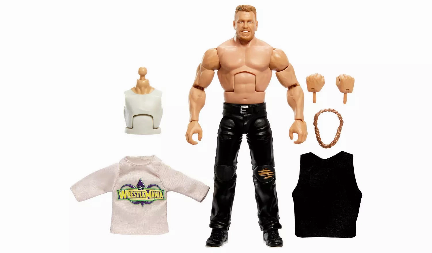 WWE WrestleMania Elite Collection Pat McAfee Action Figure Underground Scene Native Art