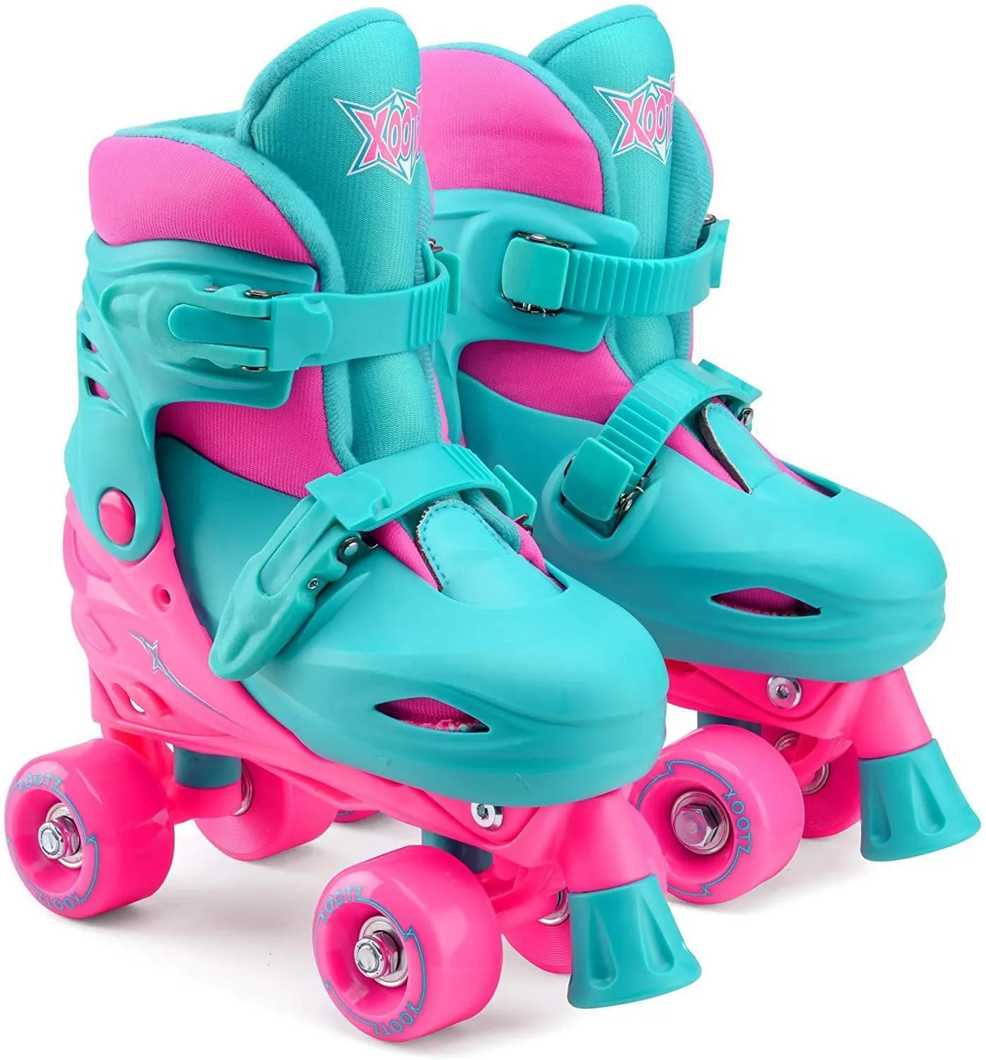 Travel Souvenir Bedroom Accent XOOTZ Kids Quad Skates, Beginner Adjustable Roller Skates Girls, Medium