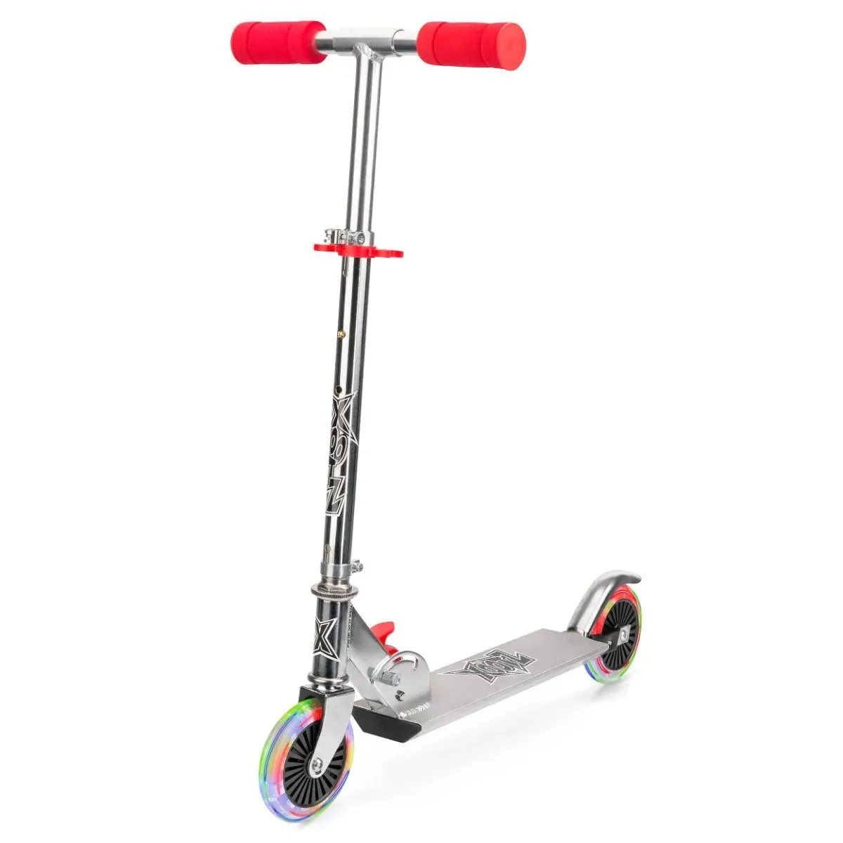 Xootz Light Up LED Folding Scooter - Red Contemporary Home Game Merch