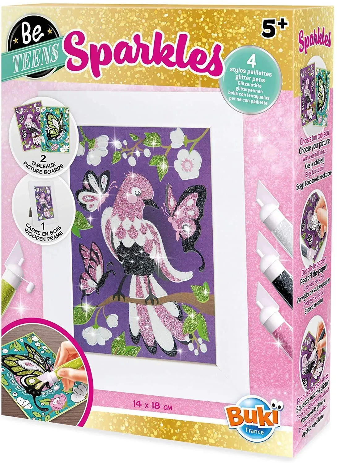 Buki France Be Teens Sparkles - Birds & Butterflies Valuable Collectible