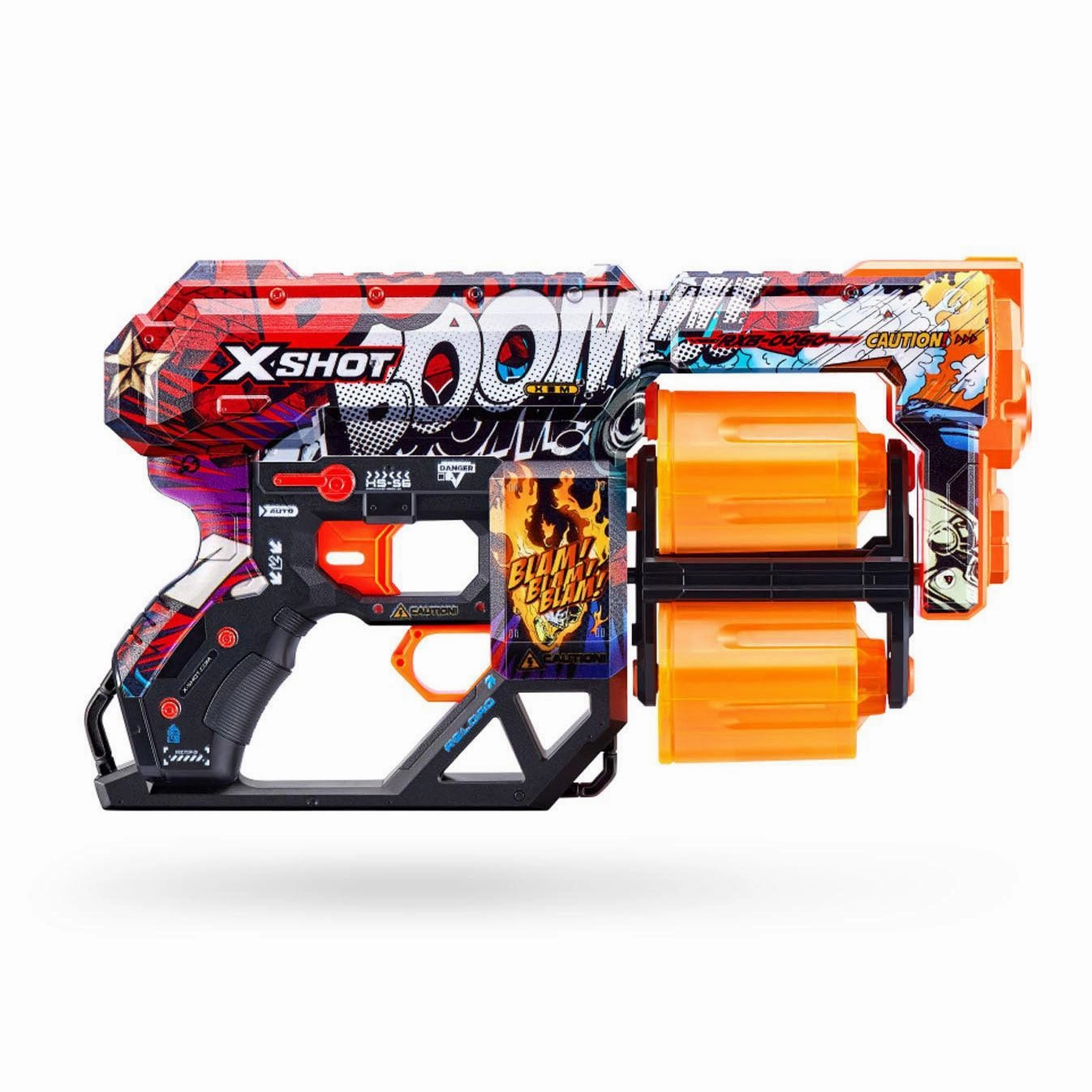 Independent Artist International Icon ZURU X-Shot Skins Dread Blaster with 12 Darts